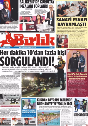 2 HAZİRAN BİRLİK 1.SAYFA