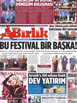20 HAZİRAN BİRLİK 1.SAYFA
