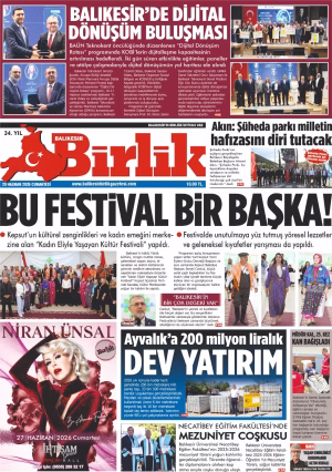 20 HAZİRAN BİRLİK 1.SAYFA