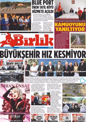 22 HAZİRAN BİRLİK 1.SAYFA
