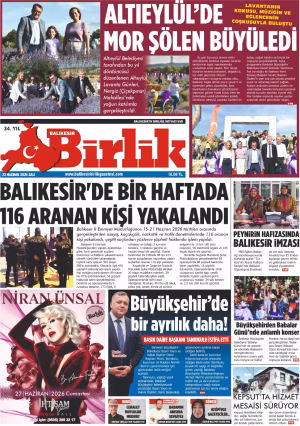 23 HAZİRAN BİRLİK 1.SAYFA