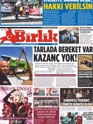 24 HAZİRAN BİRLİK 1.SAYFA