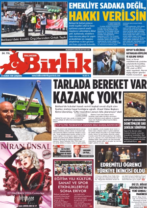 24 HAZİRAN BİRLİK 1.SAYFA