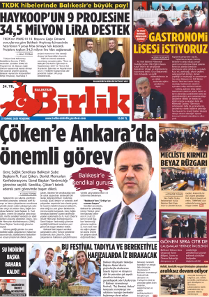 2 TEMMUZ BİRLİK 1.SAYFA