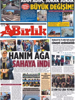 20 TEMMUZ BİRLİK 1.SAYFA