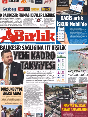 21 TEMMUZ BİRLİK 1.SAYFA
