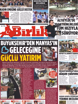 23 TEMMUZ BİRLİK 1.SAYFA