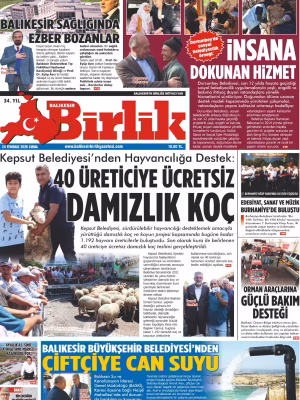 24 TEMMUZ BİRLİK 1.SAYFA