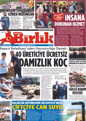 24 TEMMUZ BİRLİK 1.SAYFA