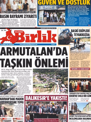 25 TEMMUZ BİRLİK 1.SAYFA