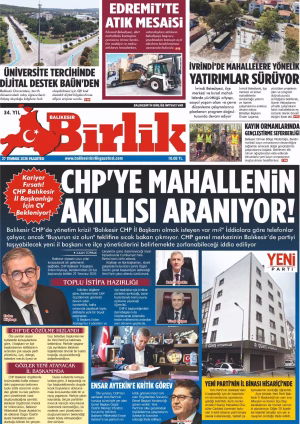 27 TEMMUZ BİRLİK 1.SAYFA
