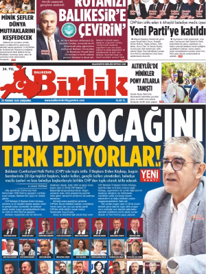 29 TEMMUZ BİRLİK 1.SAYFA