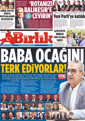 29 TEMMUZ BİRLİK 1.SAYFA