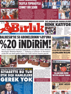 4 TEMMUZ BİRLİK 1.SAYFA