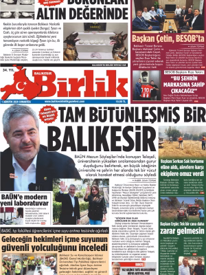 1 AĞUSTOS BİRLİK 1.SAYFA