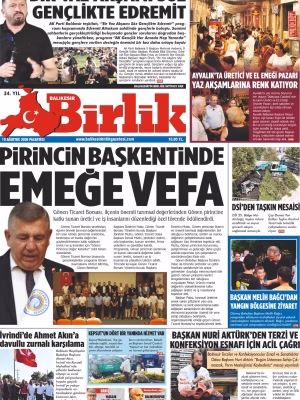 10 AĞUSTOS BİRLİK 1.SAYFA