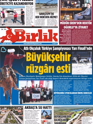 14 AĞUSTOS BİRLİK 1.SAYFA