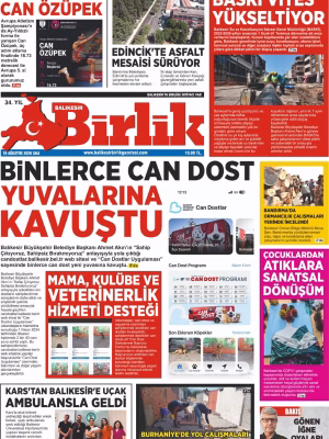 18 AĞUSTOS BİRLİK 1.SAYFA