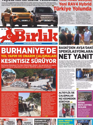 20 AĞUSTOS BİRLİK 1.SAYFA