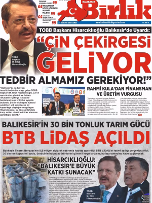 21 AĞUSTOS BİRLİK 1.SAYFA