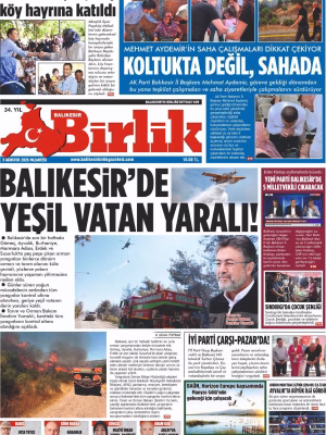 3 AĞUSTOS BİRLİK 1.SAYFA