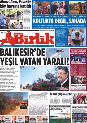 3 AĞUSTOS BİRLİK 1.SAYFA