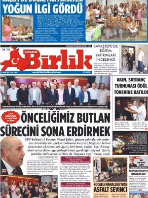 4 AĞUSTOS BİRLİK 1.SAYFA