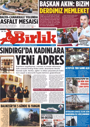 6 AĞUSTOS BİRLİK 1.SAYFA