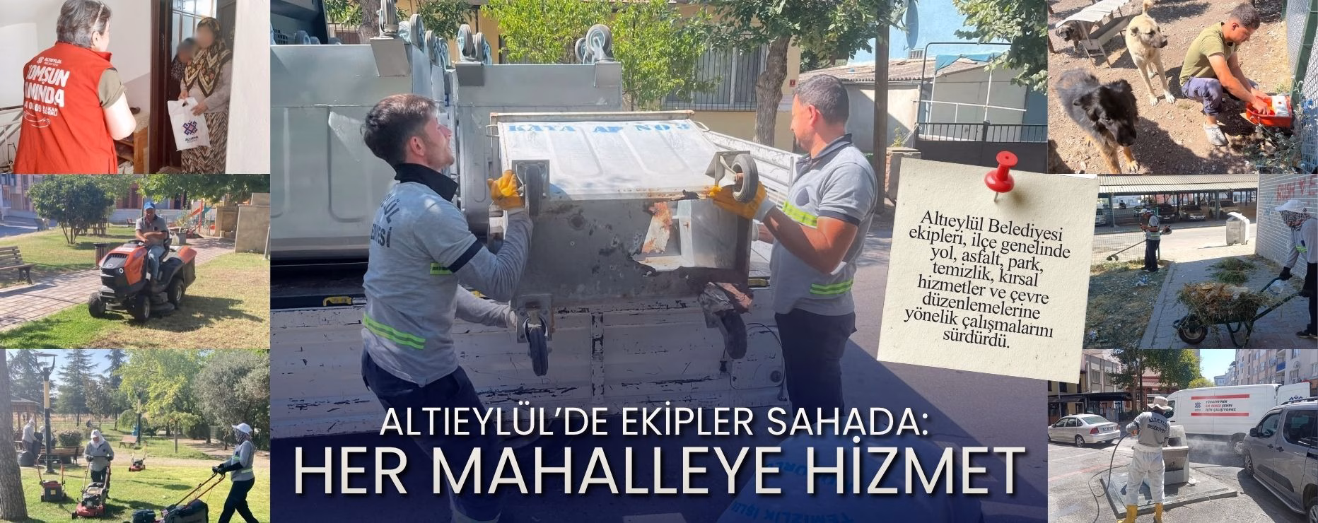 Altıeylül’de Ekipler Sahada: Her Mahalleye Hizmet  