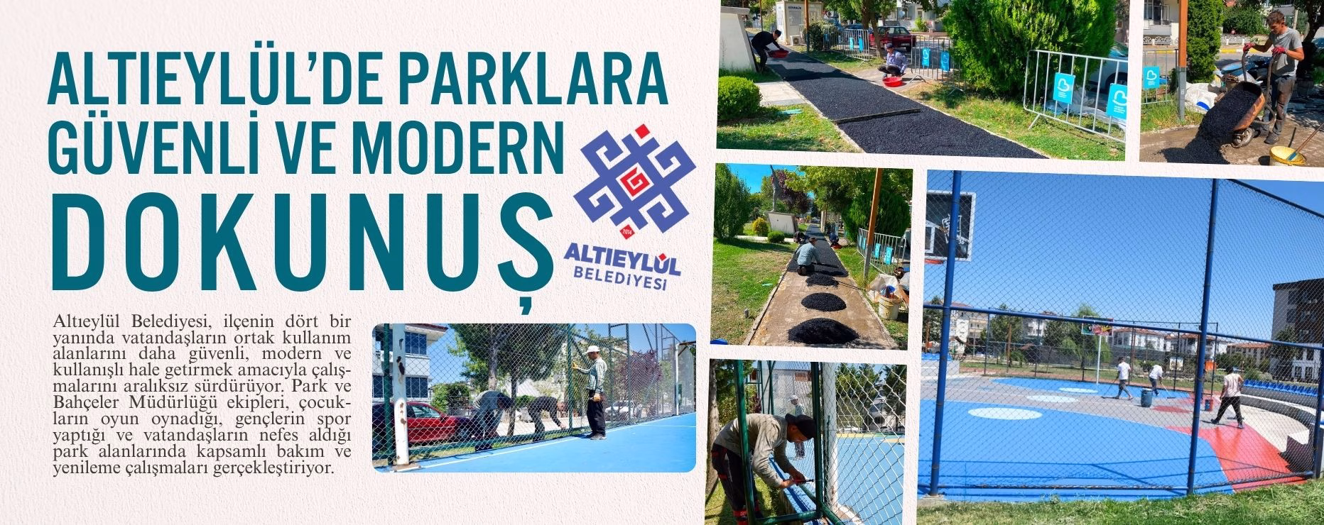 ALTIEYLÜL’DE PARKLARA GÜVENLİ VE MODERN DOKUNUŞ