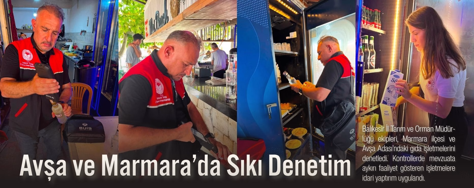 Avşa ve Marmara’da Sıkı Denetim