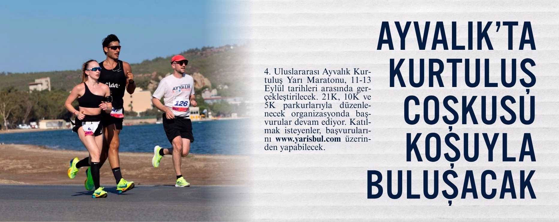AYVALIK’TA KURTULUŞ COŞKUSU KOŞUYLA BULUŞACAK