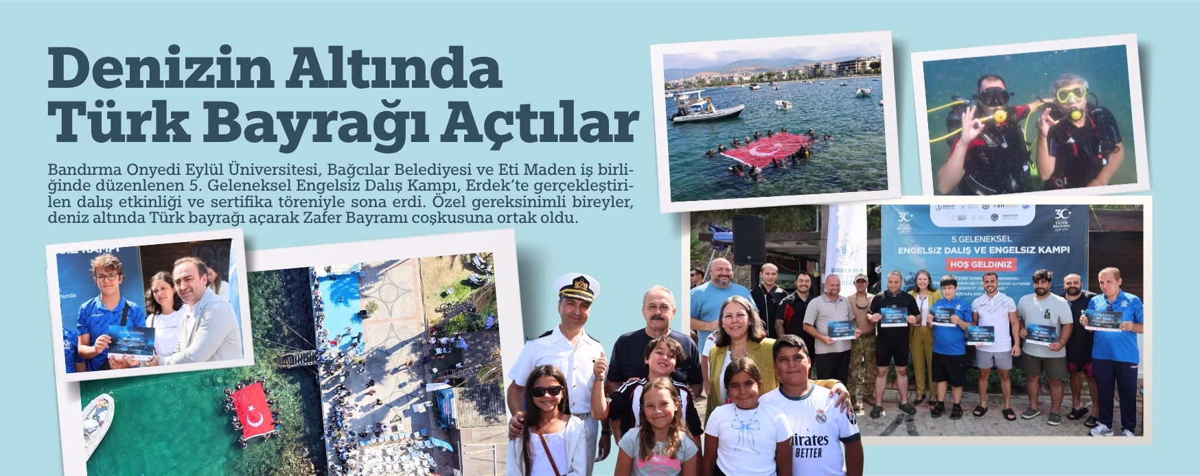 Denizin Altında Türk Bayrağı Açtılar  