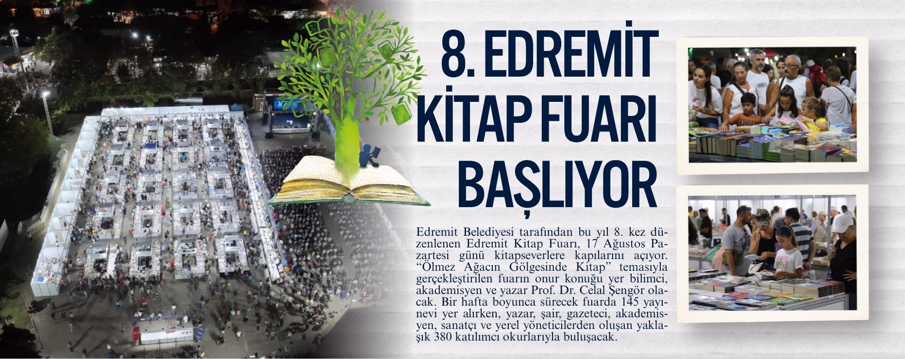 8. Edremit Kitap Fuarı başlıyor