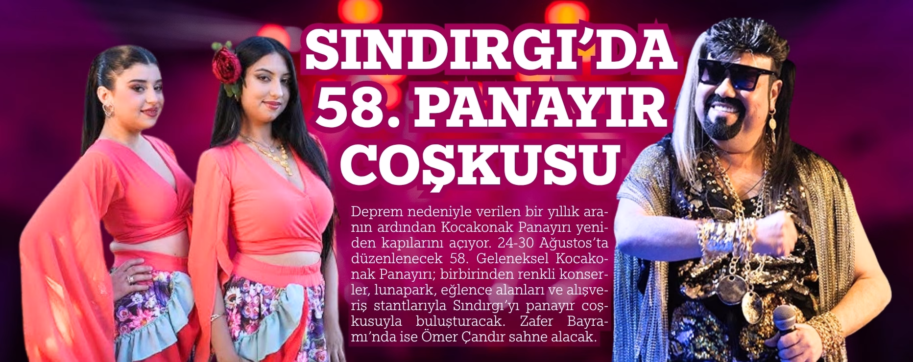 SINDIRGI’DA 58. PANAYIR COŞKUSU