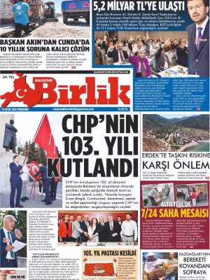 10 EYLÜL BİRLİK 1.SAYFA