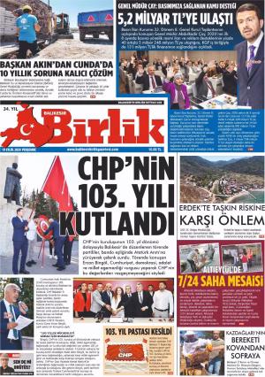 10 EYLÜL BİRLİK 1.SAYFA