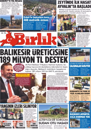 14 EYLÜL BİRLİK 1.SAYFA