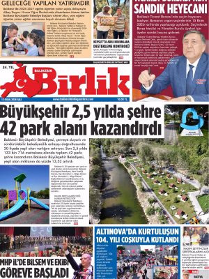 15 EYLÜL BİRLİK 1.SAYFA