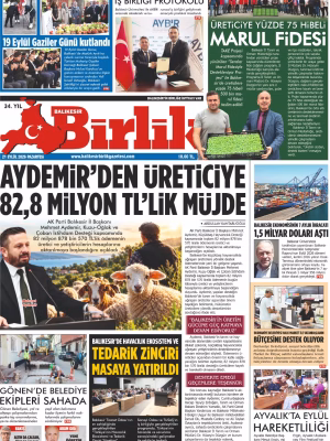 21 EYLÜL BİRLİK 1.SAYFA