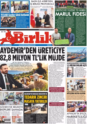 21 EYLÜL BİRLİK 1.SAYFA