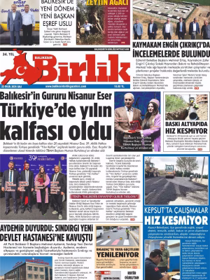 22 EYLÜL BİRLİK 1.SAYFA