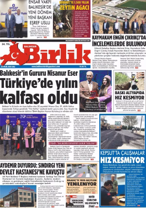 22 EYLÜL BİRLİK 1.SAYFA