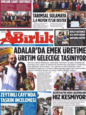 24 EYLÜL BİRLİK 1.SAYFA