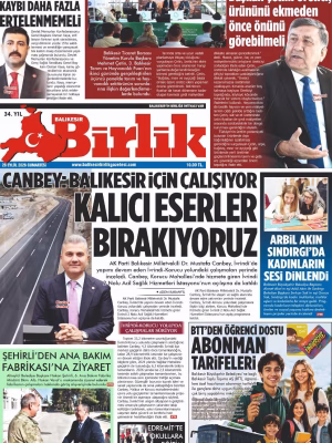 26 EYLÜL BİRLİK 1.SAYFA