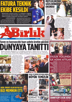 29 EYLÜL BİRLİK 1.SAYFA