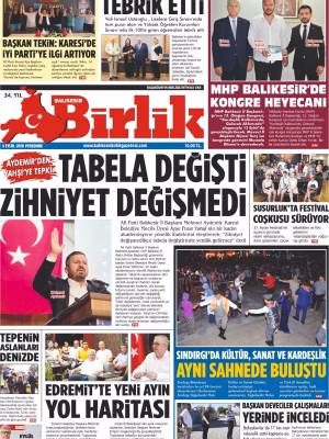 3 EYLÜL BİRLİK 1.SAYFA