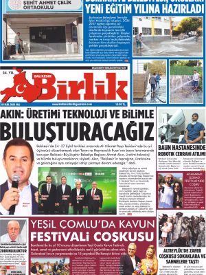 8 EYLÜL BİRLİK 1.SAYFA