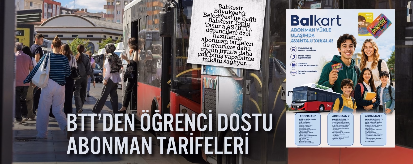 BTT’DEN ÖĞRENCİ DOSTU ABONMAN TARİFELERİ