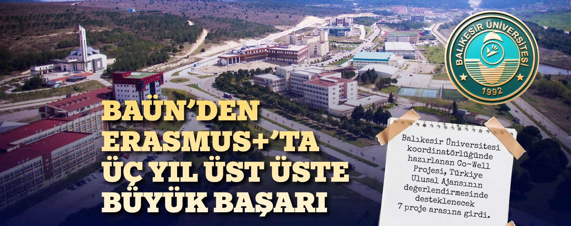 BAÜN’DEN ERASMUS+’TA ÜÇ YIL ÜST ÜSTE BÜYÜK BAŞARI